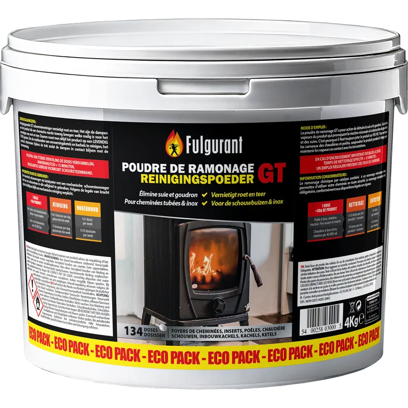 Chimney sweeping powder eco pack