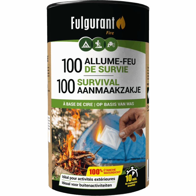 100 Survival aanmaakzakje